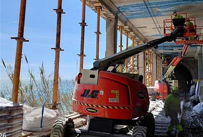 Imatges de les obres dels túnels del Garraf. ACN